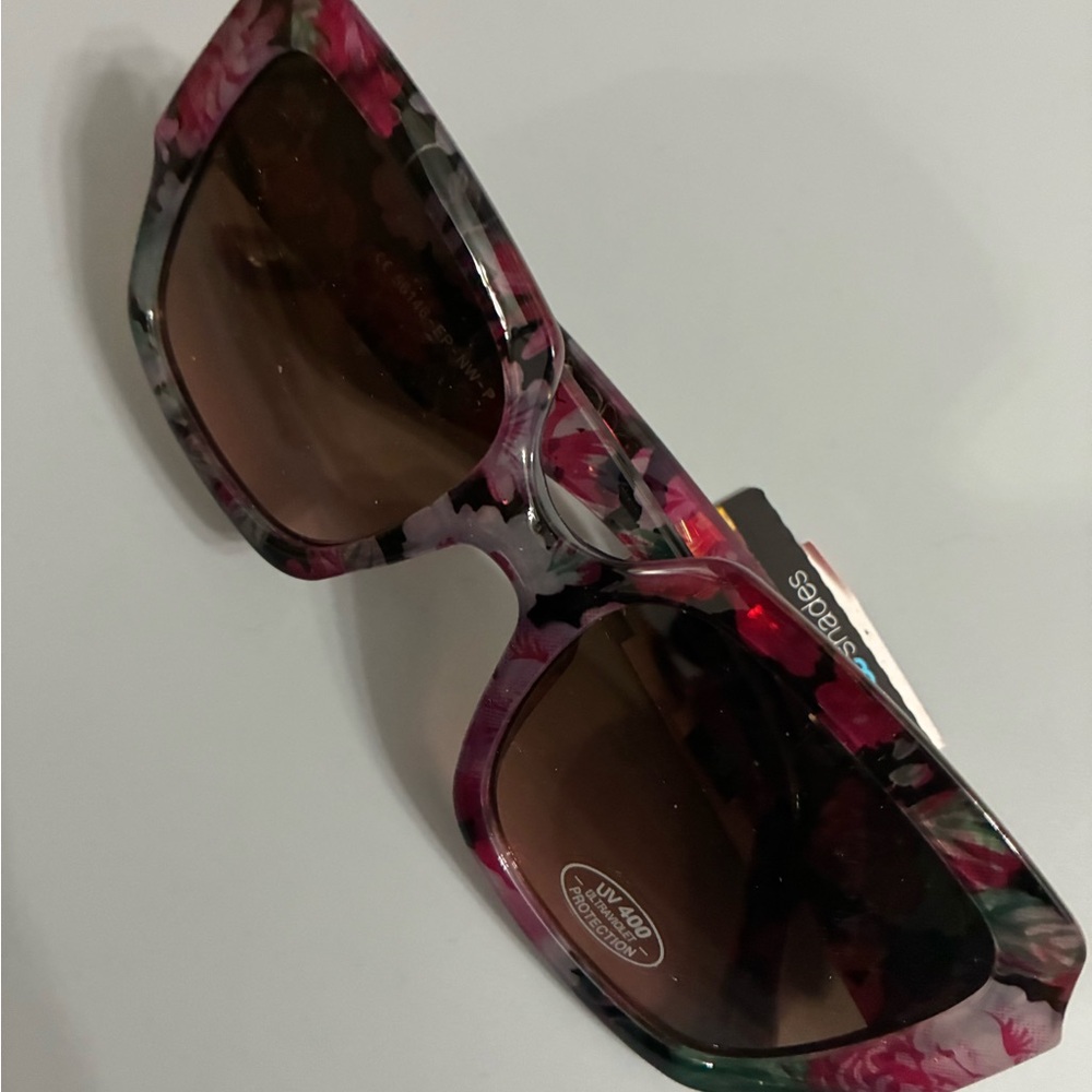 Purple Multicolor Floral sunglasses